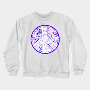 Circle of Peace Tangle with Colours Var 3 Crewneck Sweatshirt